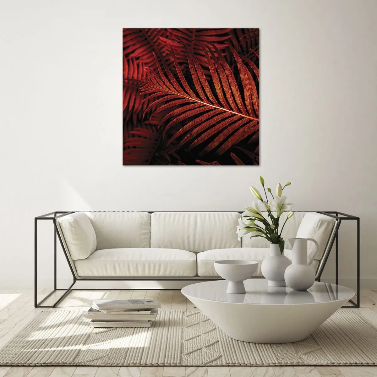 Obraz na skle - Žár života - 70x70 cm