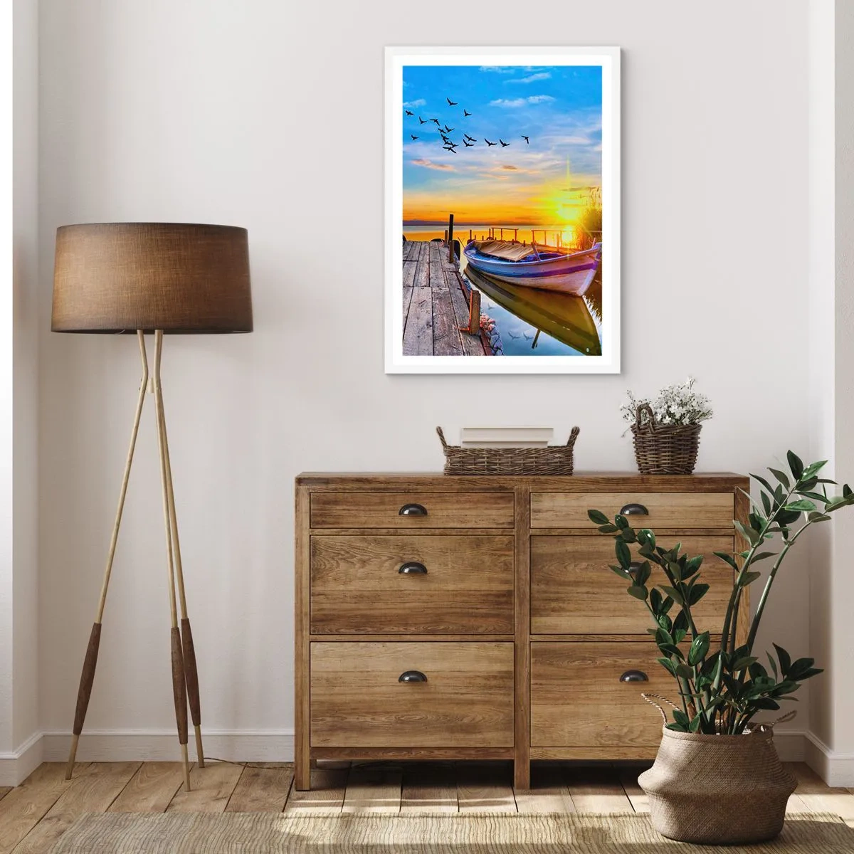 Plakát v bílém rámu - Na shledanou zítra - 40x50 cm