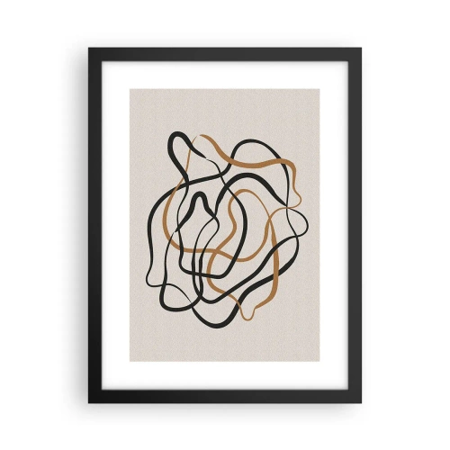 Plakát v černém rámu - Všechno se pokroutilo - 30x40 cm