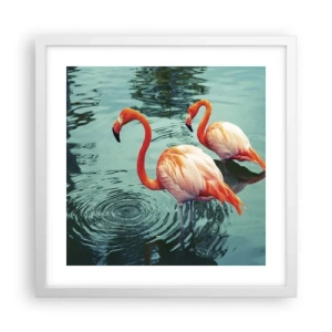 Plakát v bílém rámu - Nyní jsme v módě - 40x40 cm