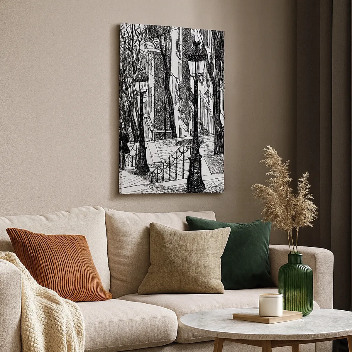 Obraz na plátně - Milostný příběh nebo horor? - 50x70 cm