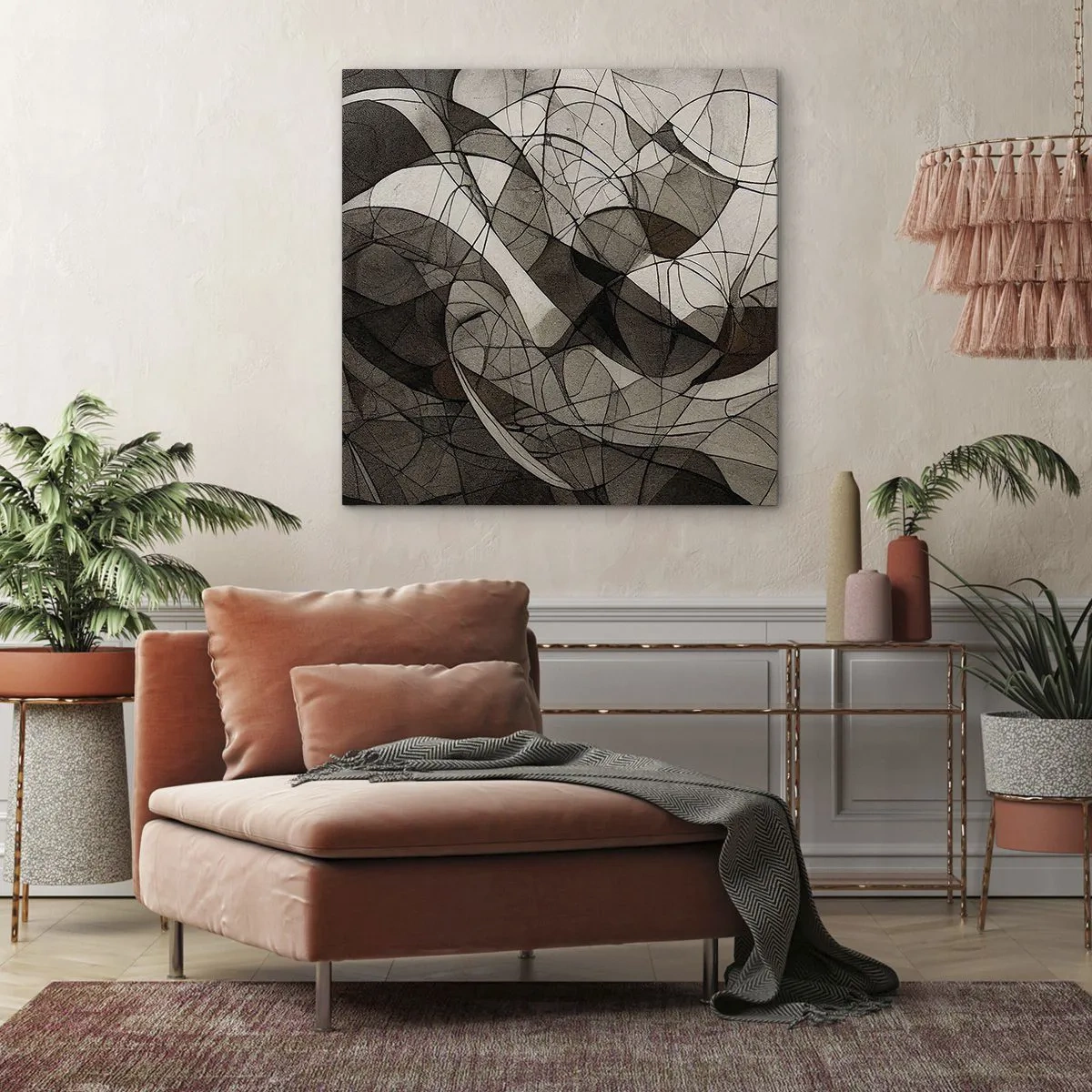 Obraz na plátně - Oběh barev Země - 70x70 cm