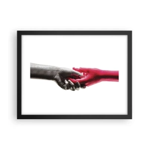 Plakát v černém rámu - Spolu i když jsme odlišní - 40x30 cm