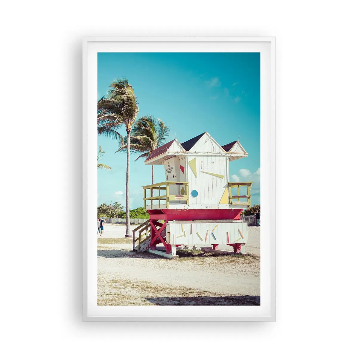 Plakát v bílém rámu - Čeká tě krásný den - 61x91 cm