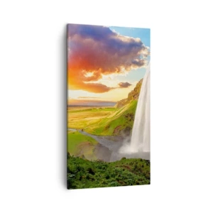 Obraz na plátně - Vrchol islandského léta - 45x80 cm