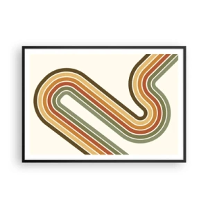 Plakát v černém rámu - Kličkování do cíle - 100x70 cm