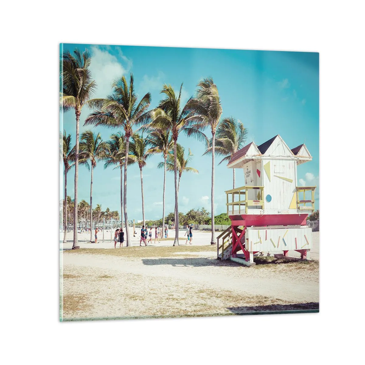 Obraz na skle - Čeká tě krásný den - 40x40 cm