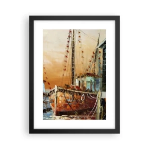 Plakát v černém rámu - Klidný návrat - 30x40 cm