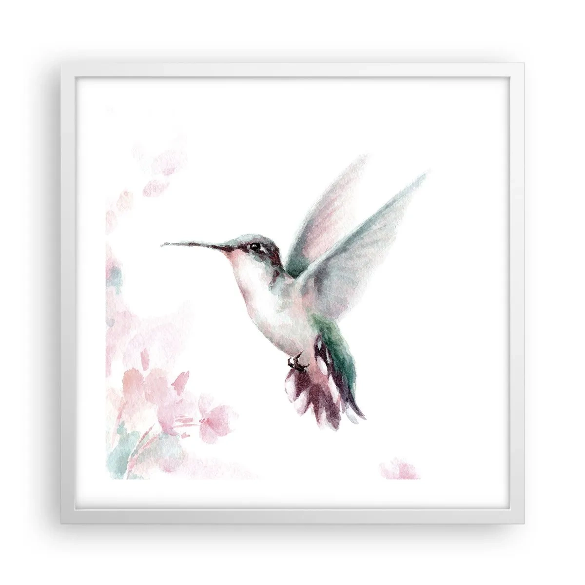 Plakát v bílém rámu - Mávání - 50x50 cm