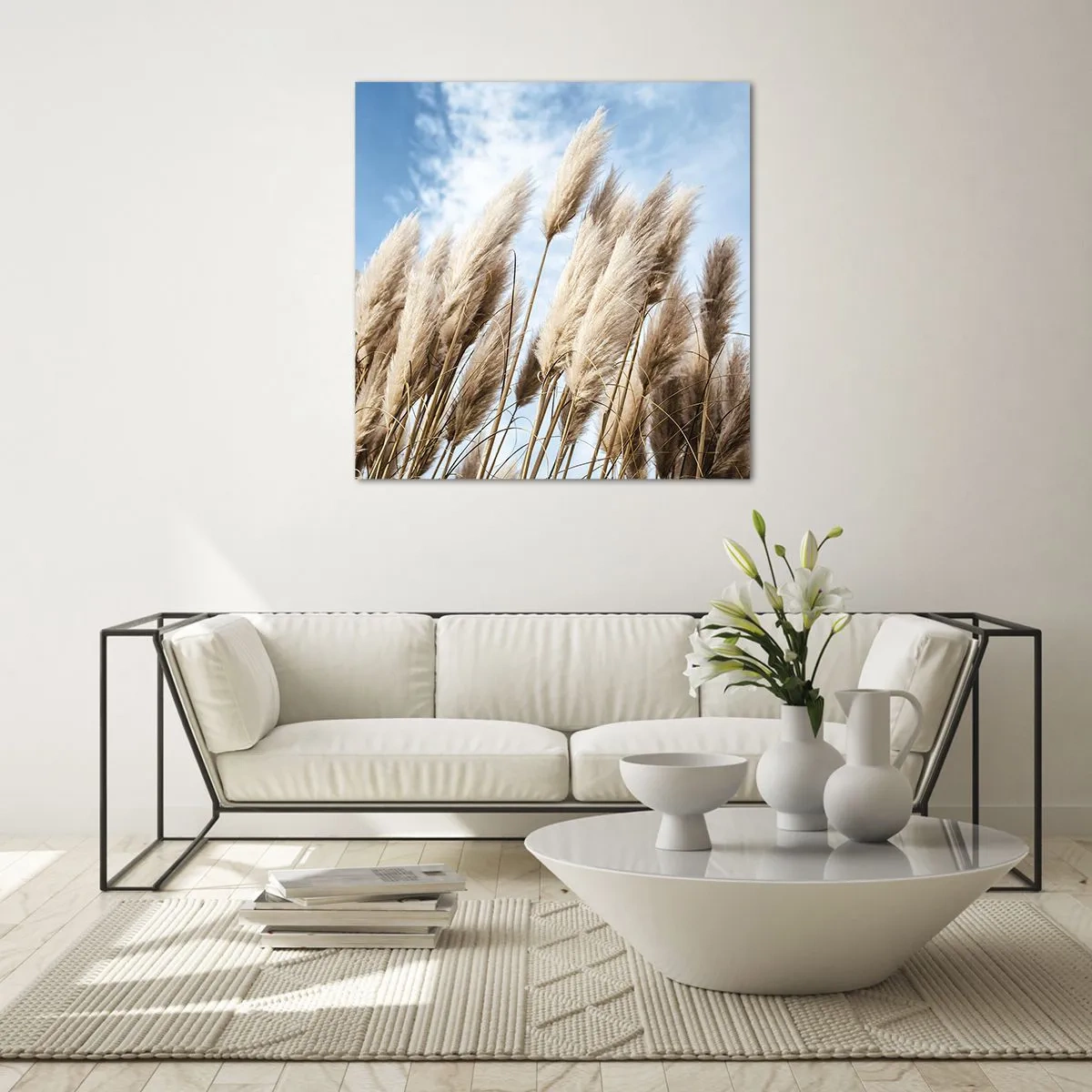 Obraz na skle - Slunečné a větrné pohlazení - 40x40 cm