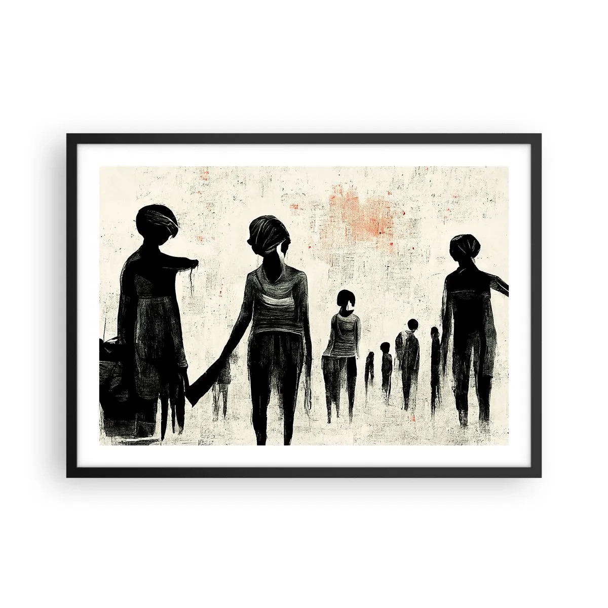 Plakát v černém rámu - Proti samotě - 70x50 cm