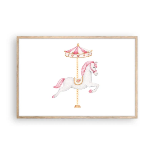 Plakát v rámu světlý dub - Vyrazil z kopýtka - 91x61 cm