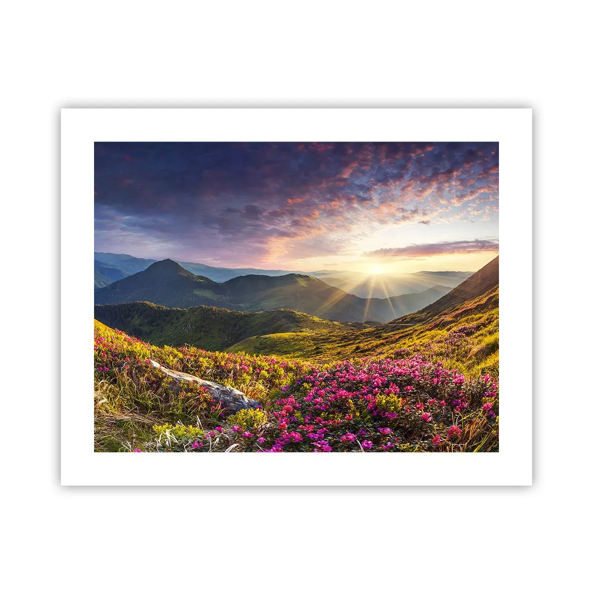 Plakát - Svěžest horského rána - 50x40 cm