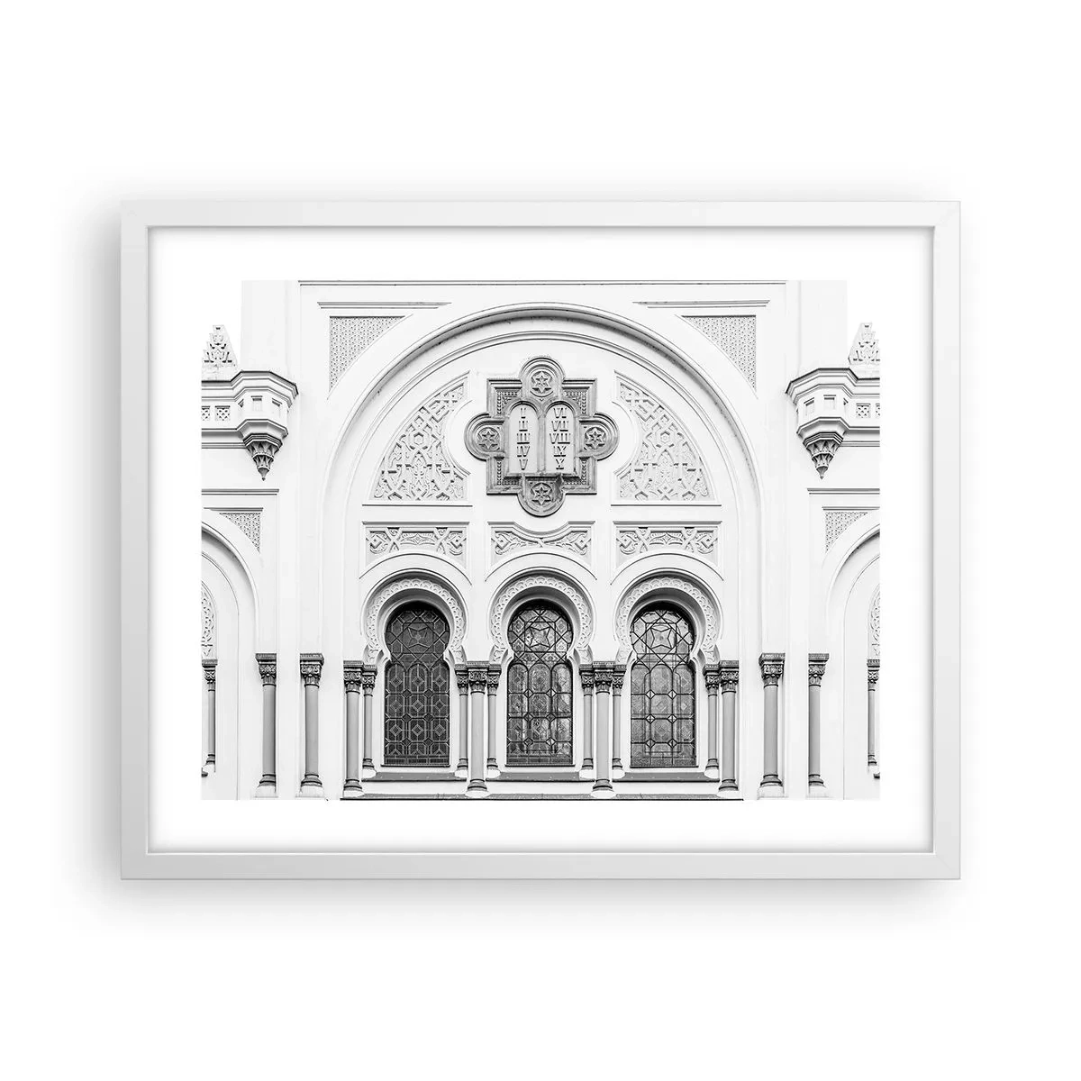 Plakát v bílém rámu - Na pomezí kultur - 50x40 cm