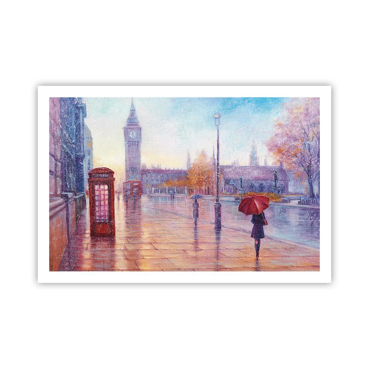 Plakát - Londýnský podzimní den - 91x61 cm