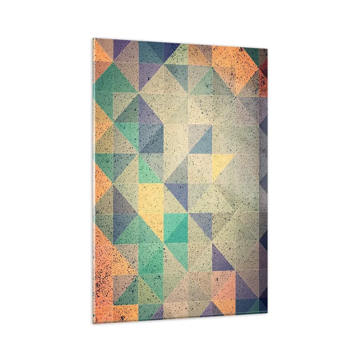 Obraz na skle - Republika trojúhelníků - 80x120 cm
