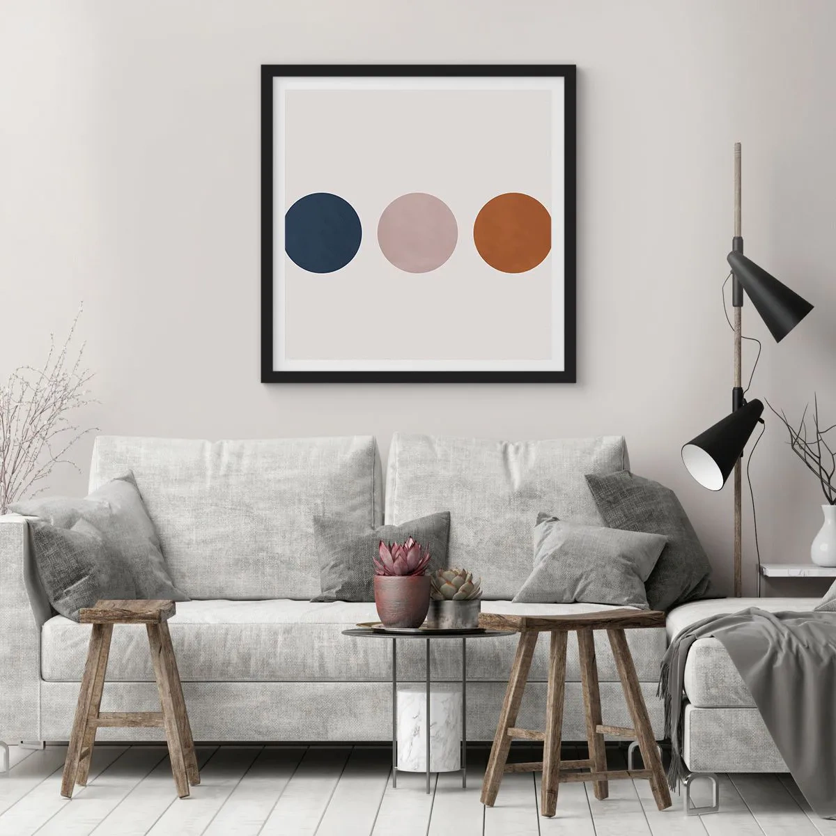 Plakát v černém rámu - Symbol dokonalosti - 40x40 cm
