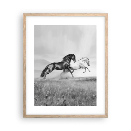 Plakát v rámu světlý dub - Andělé a démoni - 40x50 cm