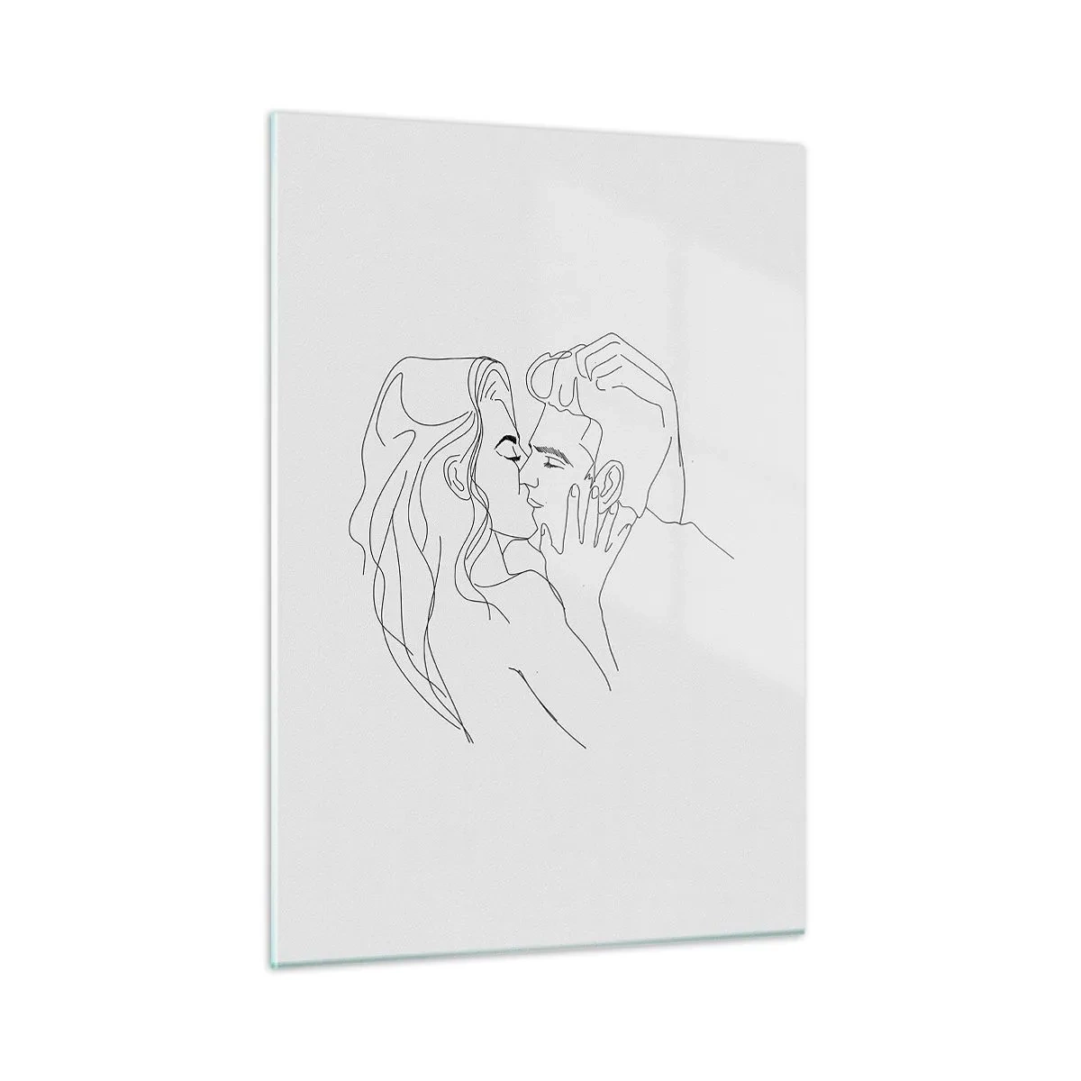 Obraz na skle - Jedním tahem - 50x70 cm