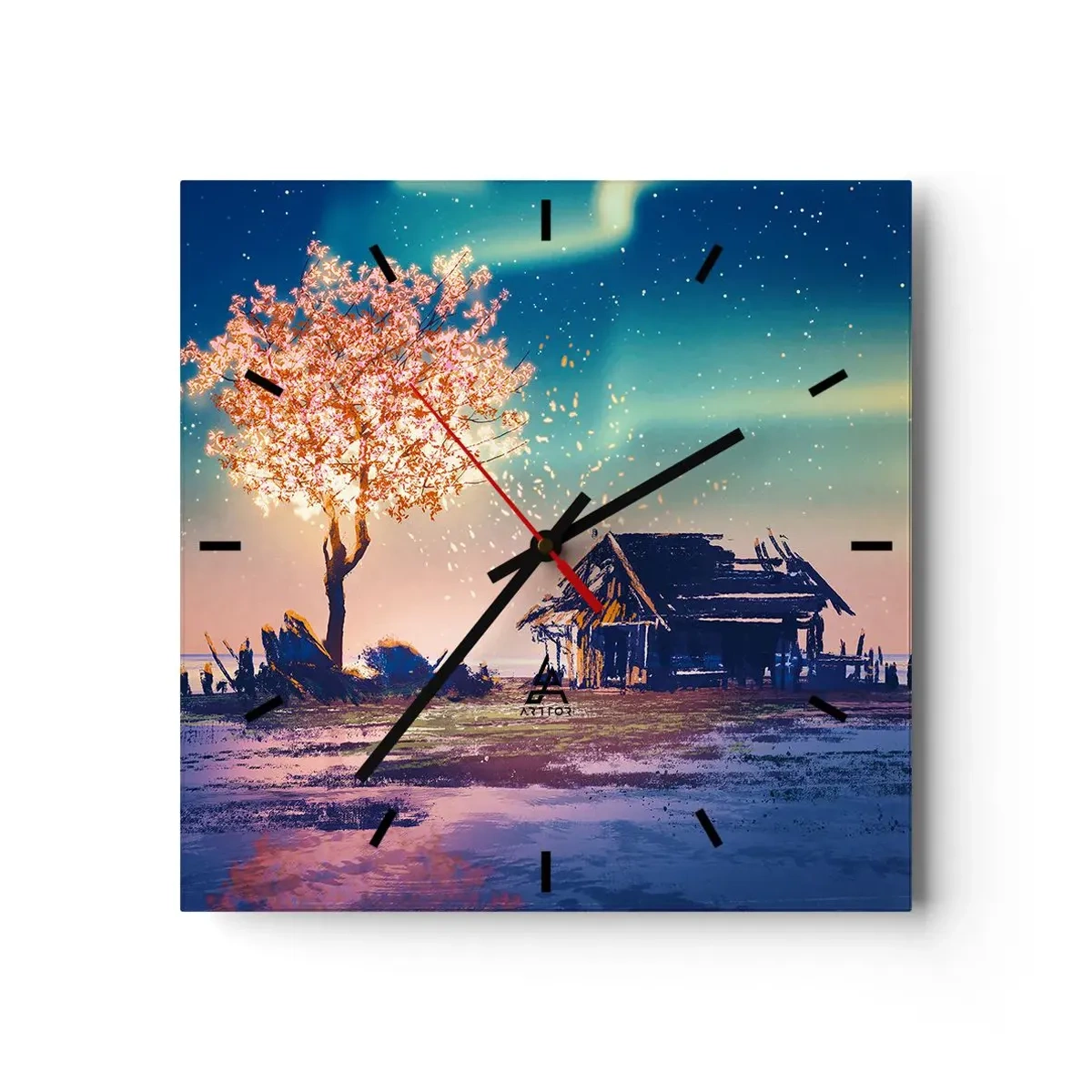 Nástěnné hodiny - Příroda nepomíjí - 40x40 cm