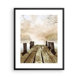 Plakát v černém rámu - Jemný smutek podzimu - 40x50 cm