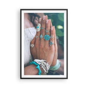 Plakát v černém rámu - Vítejte v centru bytí - 61x91 cm