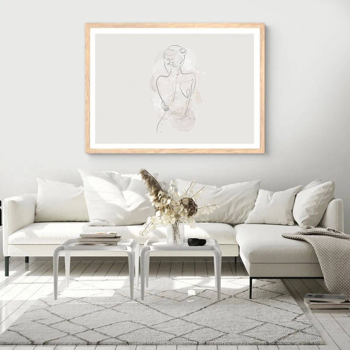 Plakát v rámu světlý dub - Jako citlivý nástroj - 100x70 cm