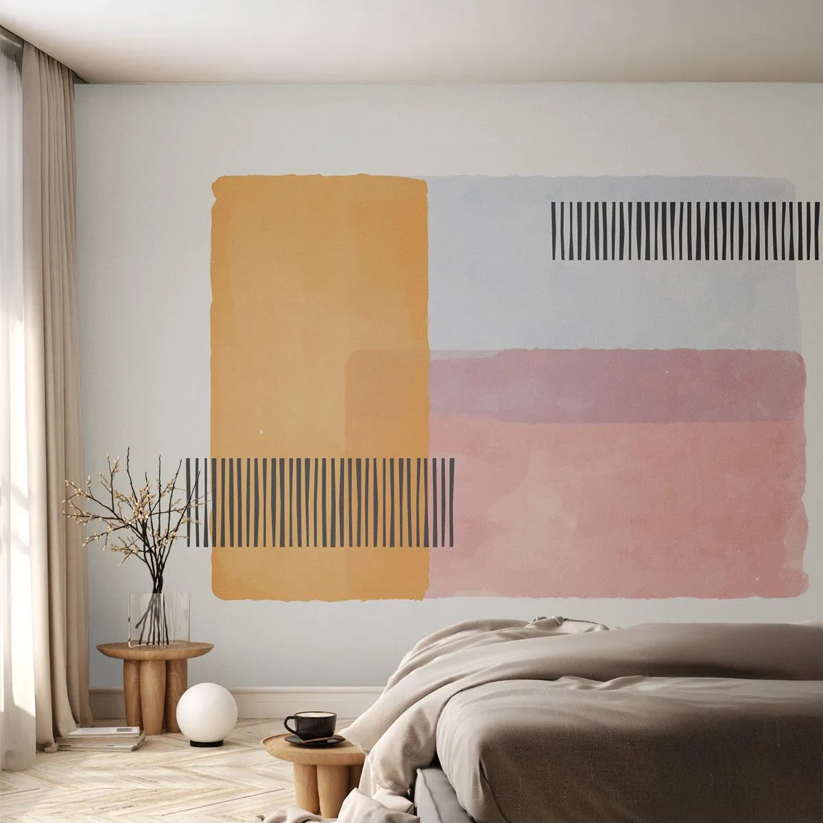 Fototapeta Premium Canvas - Z rohu do rohu - Abstrakce, Kus, Minimalismus - 250x175 cm