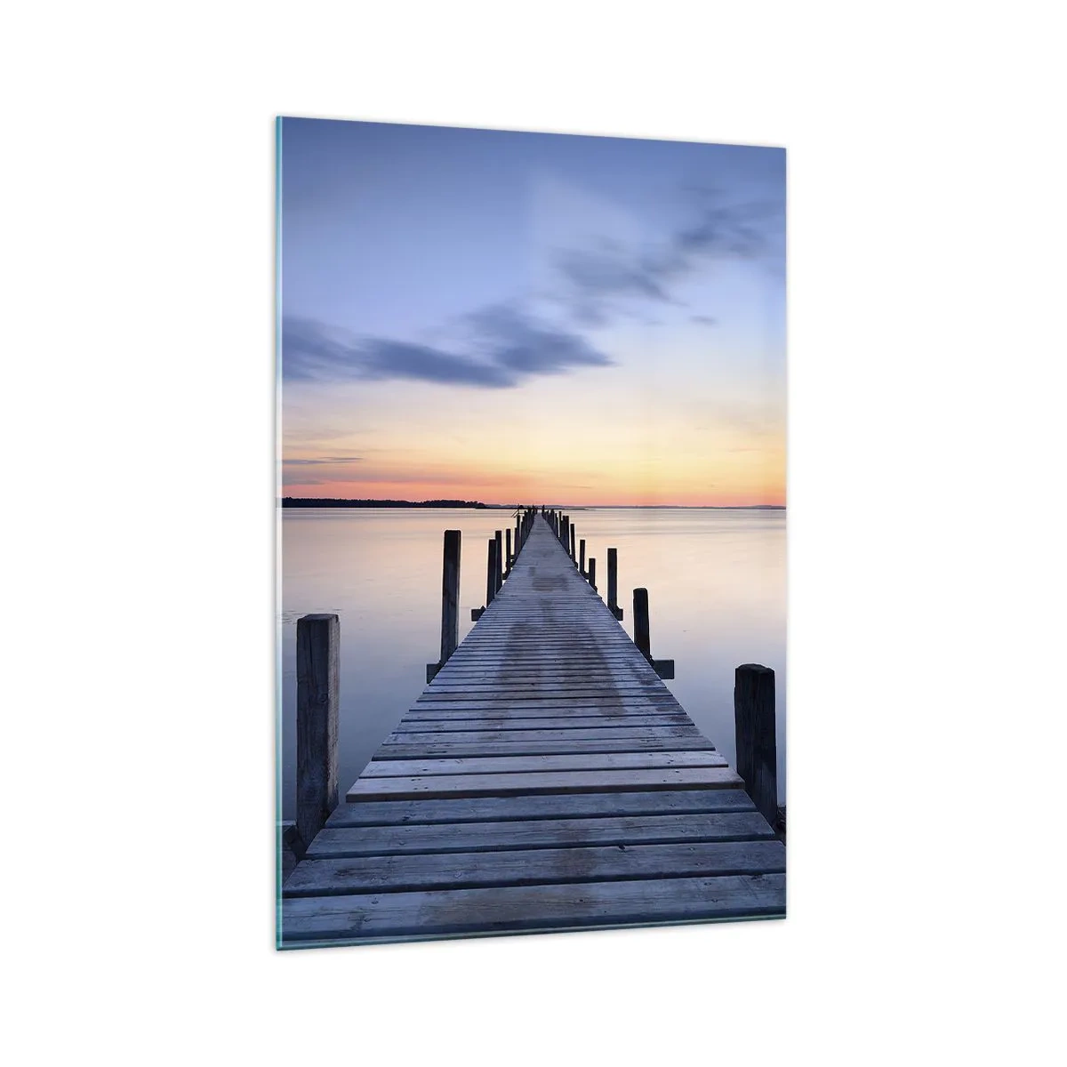 Obraz na skle - Klid příjemného soumraku - 70x100 cm