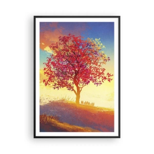 Plakát v černém rámu - Poutník u cíle - 70x100 cm