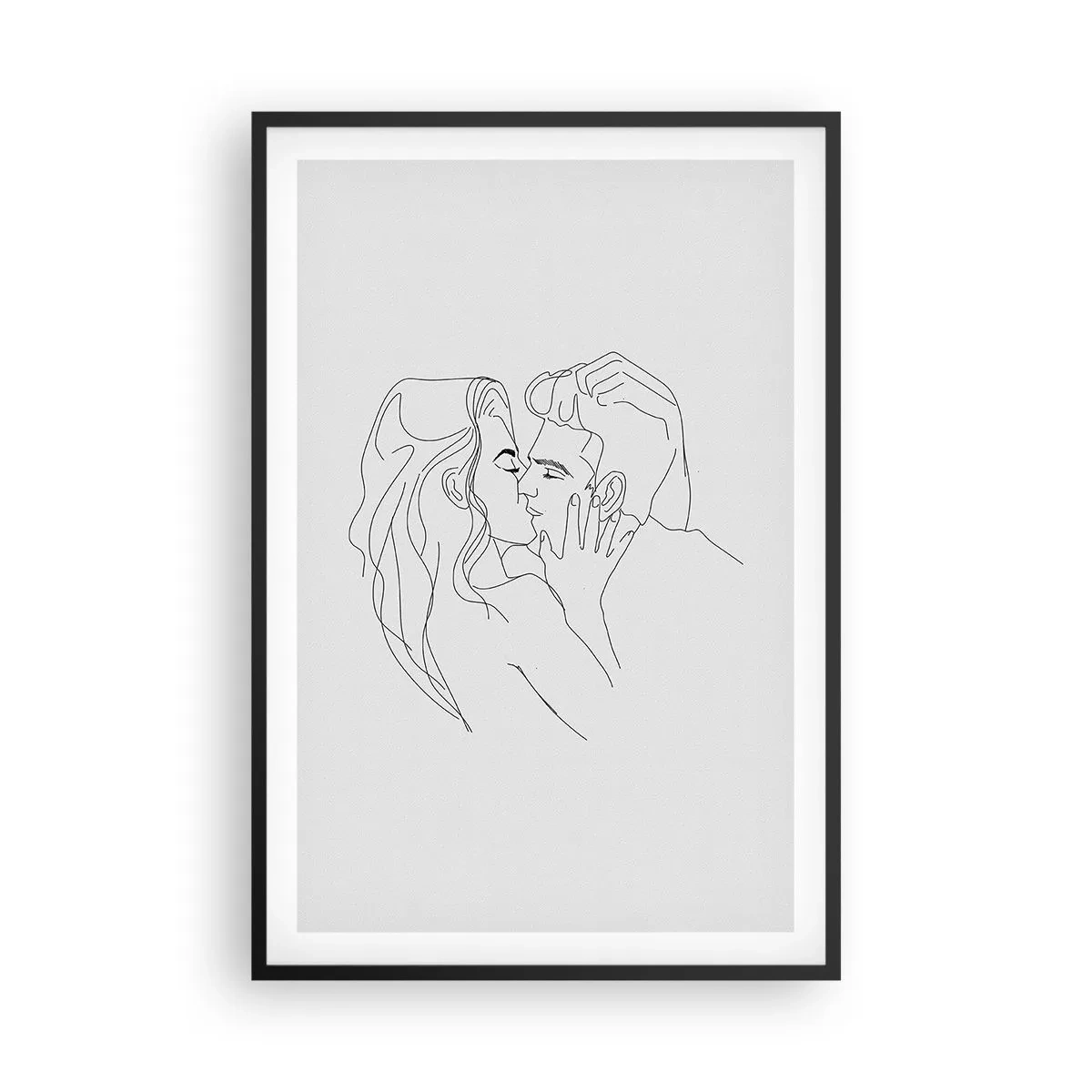 Plakát v černém rámu - Jedním tahem - 61x91 cm