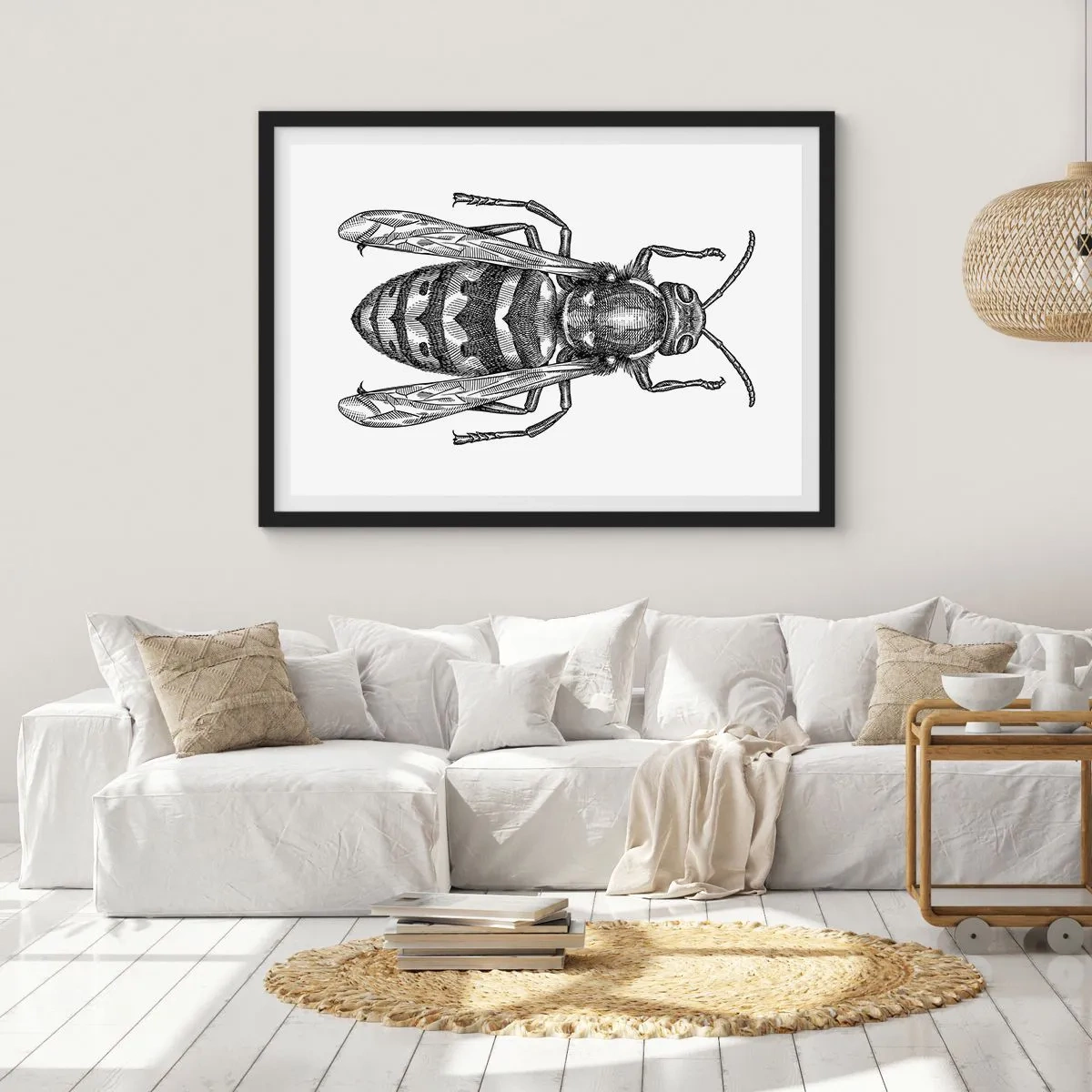 Plakát v černém rámu - Z hmyzí planety - 70x50 cm
