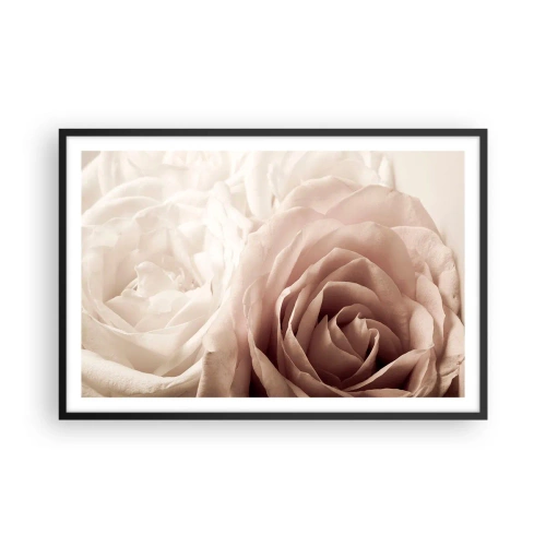 Plakát v černém rámu - V srdci růže - 91x61 cm