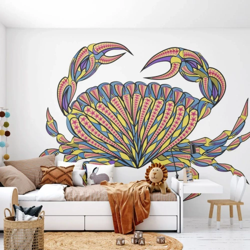 Fototapeta Samolepicí Deluxe Sticker - Mořské klenoty - Krab, Pro děti, Grafika - 250x175 cm