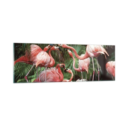 Obraz na skle - Odpolední drby - 90x30 cm