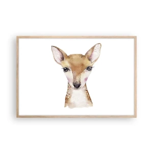 Plakát v rámu světlý dub - Povaha nevinnosti - 91x61 cm