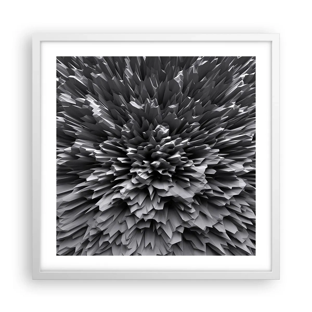 Plakát v bílém rámu - Ostřejší to už nebude - 50x50 cm