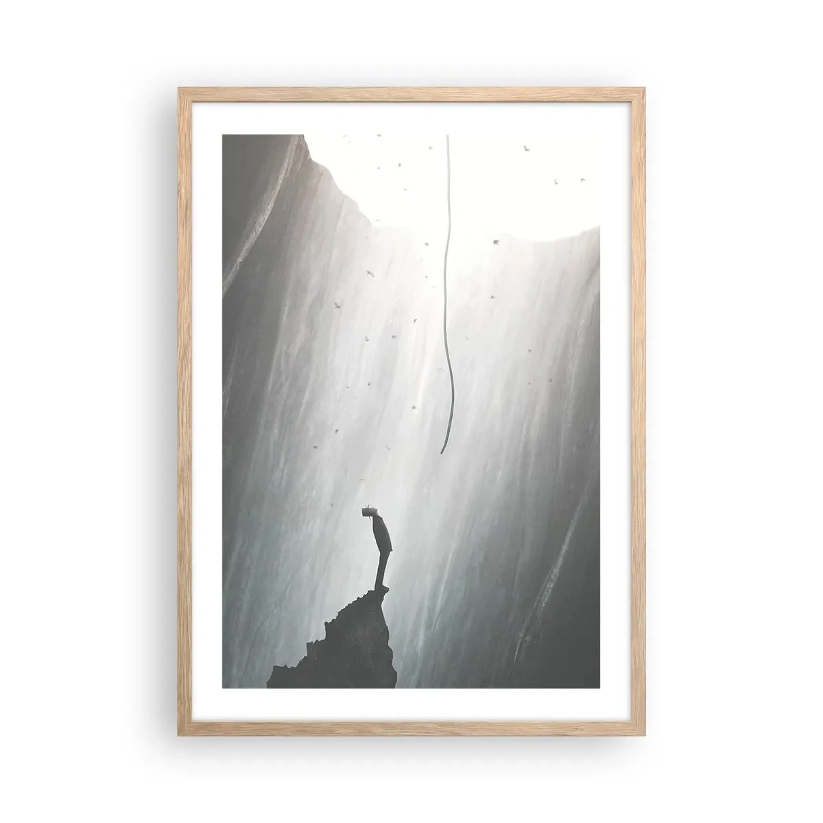Plakát v rámu světlý dub - Vždycky máte na výběr - 50x70 cm