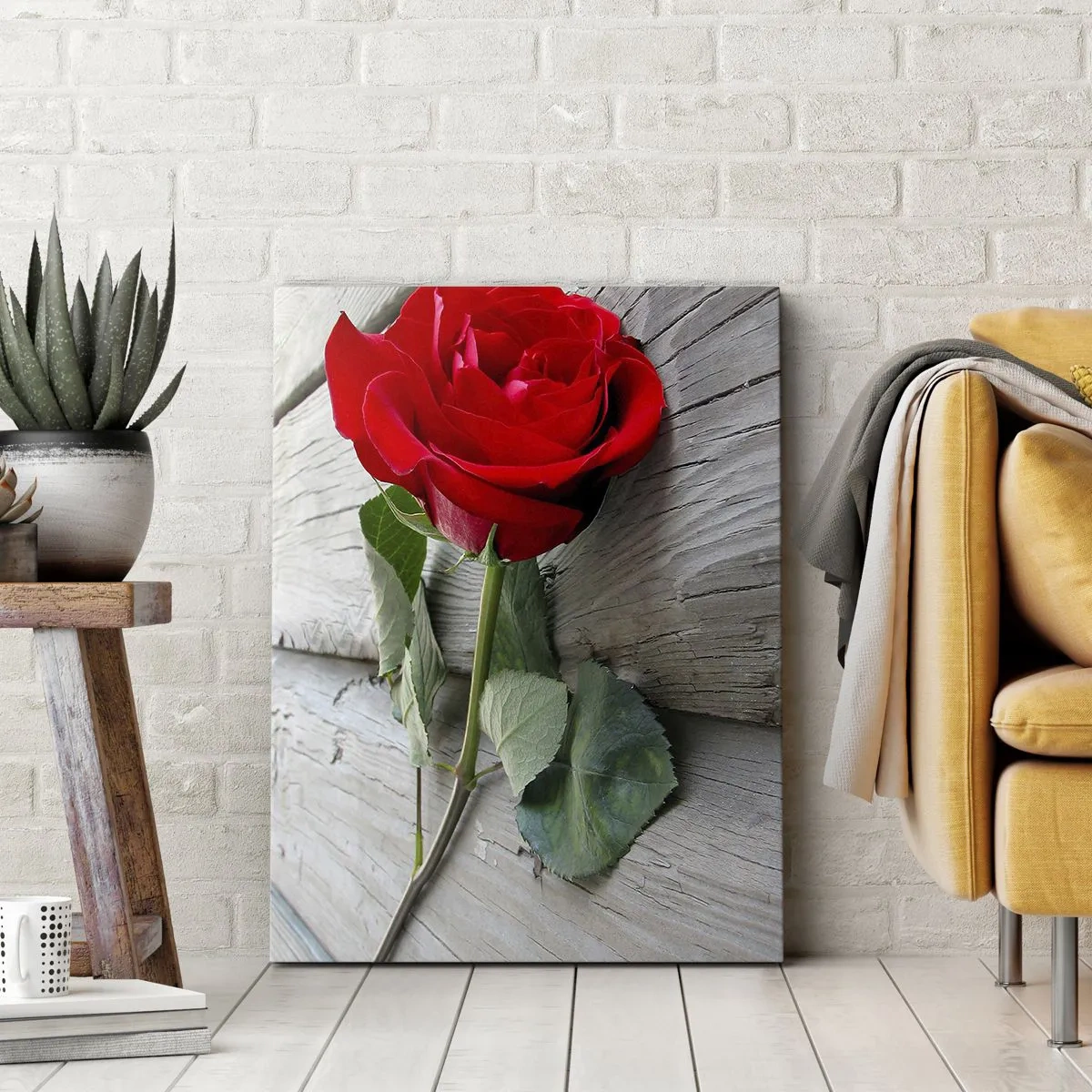 Obraz na plátně - Studie v šarlatové - 70x100 cm