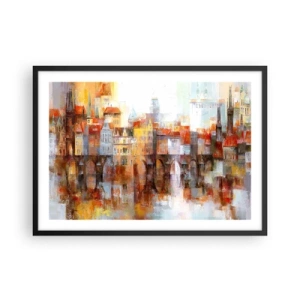 Plakát v černém rámu - Pod mostem je taky krásně - 70x50 cm