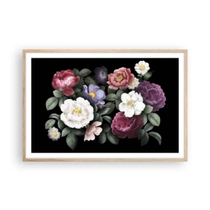 Plakát v rámu světlý dub - Z anglické zahrady - 91x61 cm