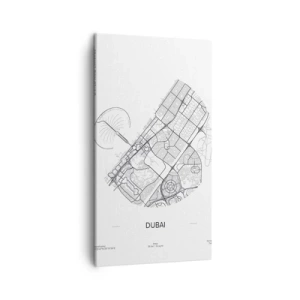 Obraz na plátně - Anatomie Dubaje - 45x80 cm