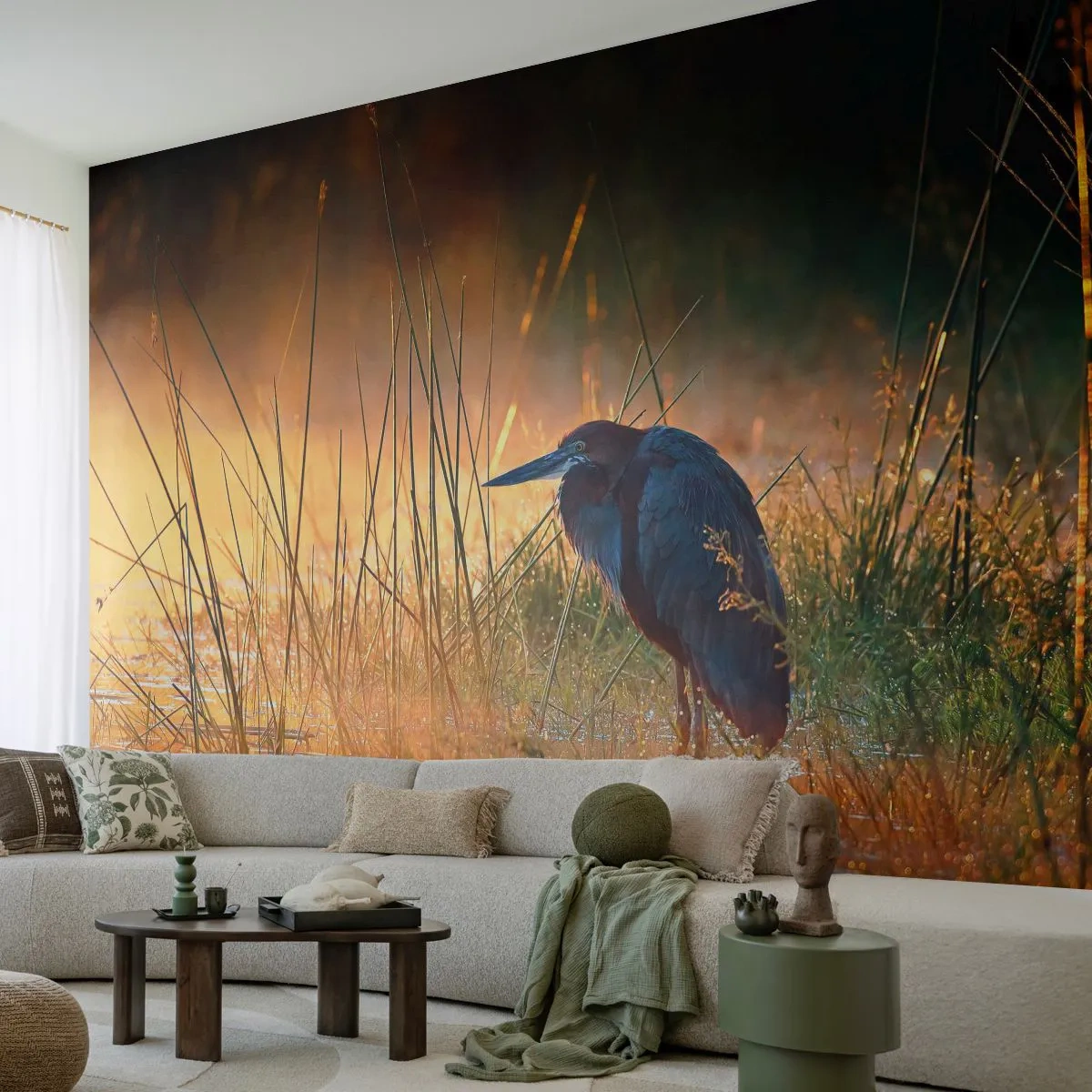 Fototapeta Premium Canvas - Ušetřete mě těch fotek - Volavka, Pták, Příroda - 400x280 cm