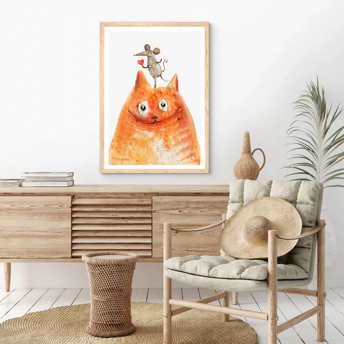 Plakát v rámu světlý dub - Paradoxy lásky - 50x70 cm