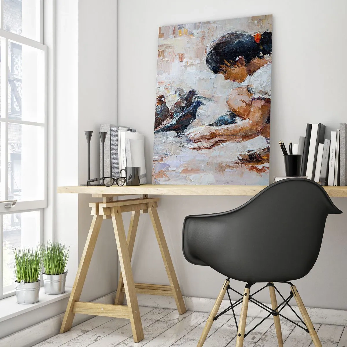 Obraz na skle - Maličcí a nejmilejší - 50x70 cm