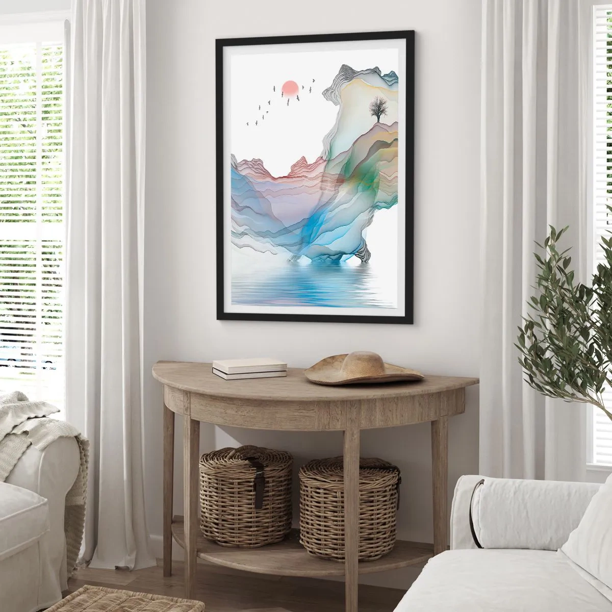 Plakát v černém rámu - Ke křišťálovým horám - 70x100 cm