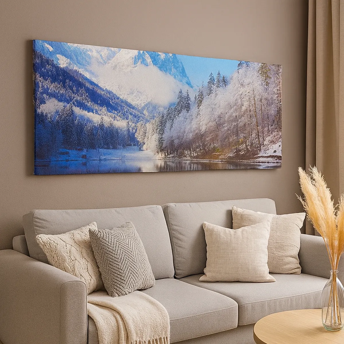 Obraz na plátně - Sněhová stráž - 30x30 cm