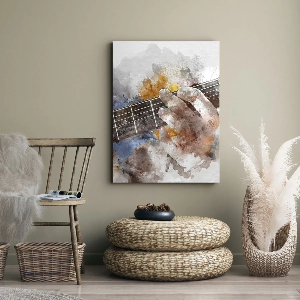 Obraz na plátně - Poezie mezi strunami - 45x80 cm