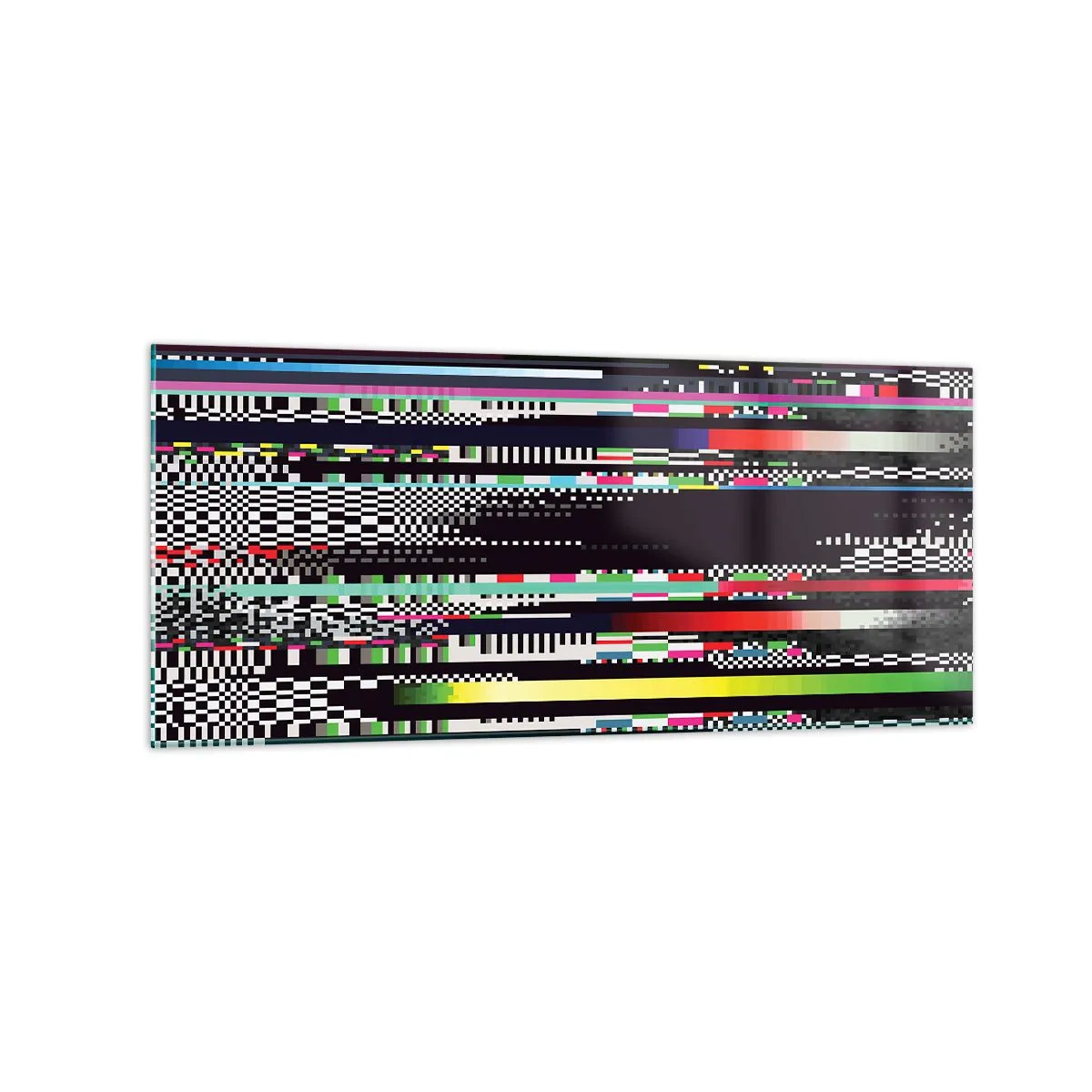 Obraz na skle - Kontrolní obraz skutečnosti - 120x50 cm