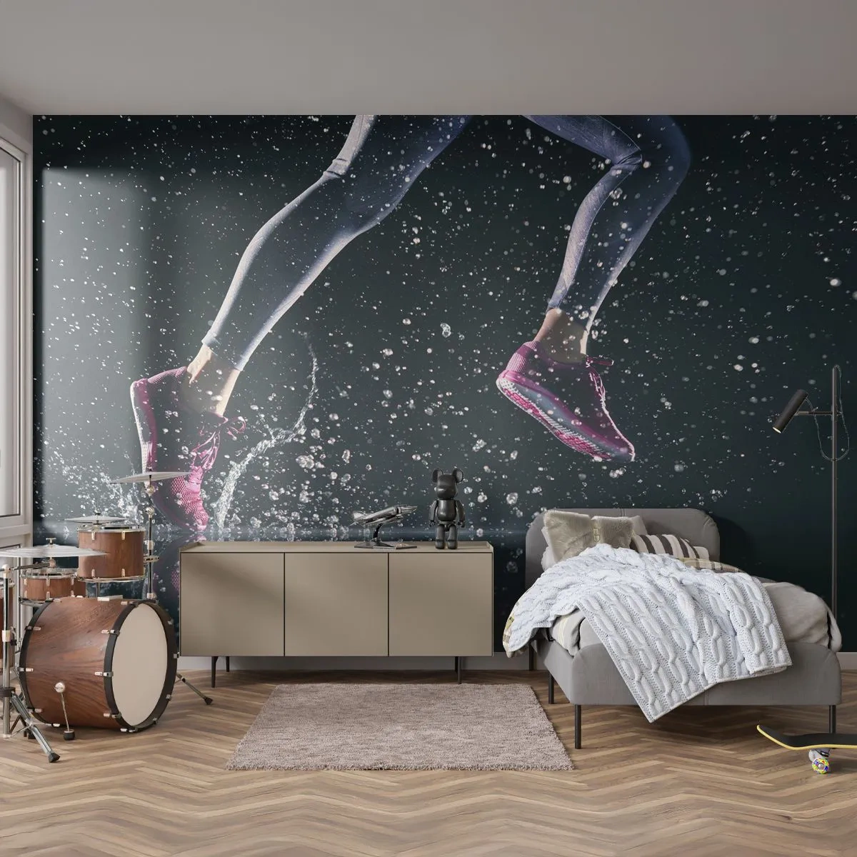 Fototapeta Premium Canvas - Poběž jako vítr - Sport, Běhání, Běh - 250x175 cm